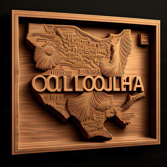 3D модель Колумбия Южная Каролина (STL)